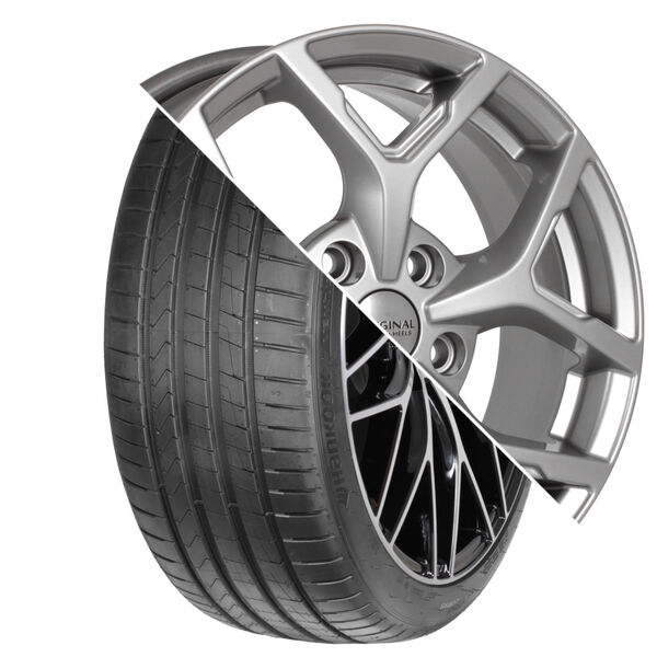 Колесо в сборе Hankook Ventus Prime 4 K135 215/55 R16 93 V + СКАД KL-368 6.5x16 5x114.3 ET50 DIA66.1 серебристый