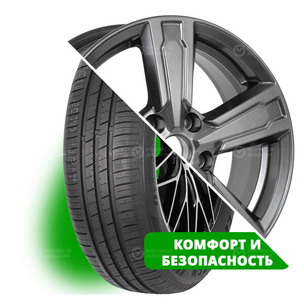 Колесо в сборе Evergreen Dynacomfort EH228 205/60 R16 92 V + КиК Оклахома 6.5x16 5x108 ET50 DIA63.35 темно-серебристый