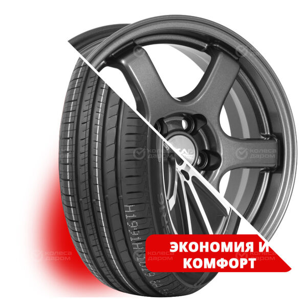 Колесо в сборе Lanvigator Comfort II 205/60 R15 91 V + СКАД Киото 6x15 4x98 ET38 DIA58.6 темно-серый цвет с перламутровыми оттенками