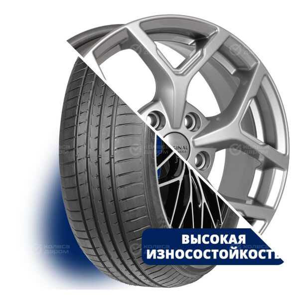 Колесо в сборе Autogreen Smart Chaser-SC1 205/55 R16 91 V + СКАД KL-368 6.5x16 5x114.3 ET45 DIA67.1 серебристый
