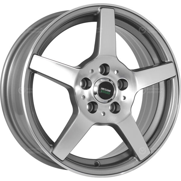 Колесный диск Megami AF07  6xR15 5x100 ET38 DIA57.1 насыщенный темно-серый полностью полированный