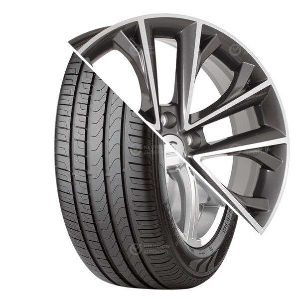 Колесо в сборе Pirelli Scorpion Verde 225/55 R18 98 V + СКАД Premium Series КР012 (18_Jolion) 7x18 5x114.3 ET37 DIA66.6 глянцевый тёмно-серый