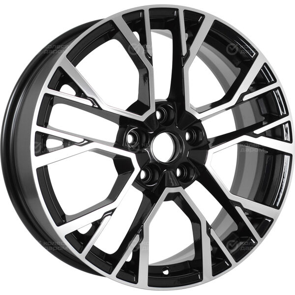 Колесный диск Carwel Камак 1810  7xR18 5x114.3 ET40 DIA66.1 черный глянцевый с полированной лицевой частью