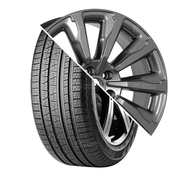 Колесо в сборе Pirelli Scorpion Verde All season 235/60 R18 103 V + СКАД Астер 8x18 5x114.3 ET45 DIA66.1 темно-серый цвет с перламутровыми оттенками