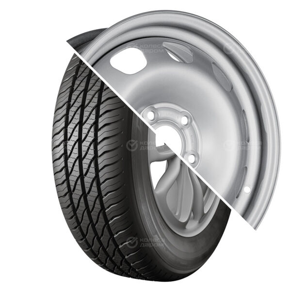 Колесо в сборе Кама 365 (НК-241) 205/55 R16 91 H + Magnetto 16003 6.5x16 5x114.3 ET50 DIA66.1 серебристый